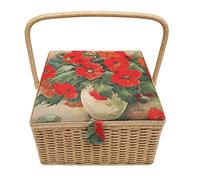 Panier à Couture Grande Capacité - Boîte de Rangement pour Couture avec Plateau Amovible