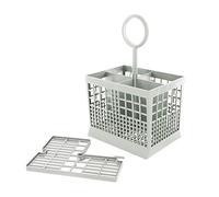 Panier à couverts 4 compartiments compatible avec lave-vaisselle Bosch, Siemens, gris foncé