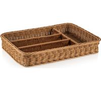 Panier à couverts 40 x 30 x 6,5 cm, beige