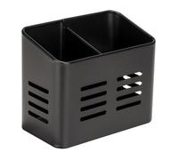 Panier à couverts Baco, corbeille Black Outdoor Kitchen en métal thermolaqué, visuel élégant noir pour le rangement des couverts,