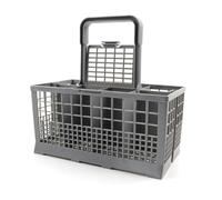 Panier À Couverts for Lave-vaisselle, 24 X 14 X 24 Cm, Panier À Couverts Universel for Lave-vaisselle, Poignée Amovible Et Petit Couvercle, Compatible Avec La Plupart Des Marques