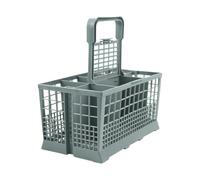 Panier À Couverts For Lave-vaisselle Avec Couvercle À Grille Pliable, Robuste, 7 Compartiments, Rangement For Cuillères, Fourchettes, Couverts, Ustensiles