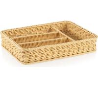 Panier à couverts gris Gastro 40 x 30 x 6,5 cm, polypropylène
