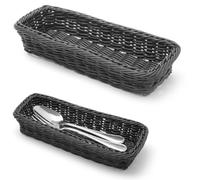 Panier à couverts pour fourchettes, couteaux et cuillères, noir 270 x 100 x 45 m
