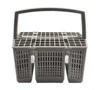 Panier à couverts pour lave-vaisselle compatible avec 11018806 668270 SZ73100 SMZ5100 Z7863X0 - Gris - Porte-ustensiles en plastique avec poignée - Spacieux