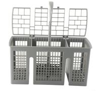 Panier à couverts pour lave-vaisselle compatible avec Siemens pour Neff, Gorenje et Hotpoint Porte-ustensiles en plastique gris 6 compartiments