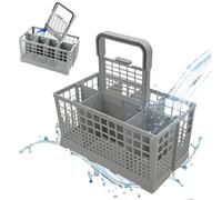 Panier à couverts universel avec poignée amovible pour lave-vaisselle Bosch Siemens Neff Whirlpool Hotpoint Indesit Ariston 24 x 13,9 x 12,4 cm