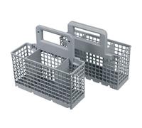 Panier à couverts universel divisible en plastique gris pour lave-vaisselle Indesit C00380125 Whirlpool Bauknecht 484000008561 Compatible avec Amana Caple Franke Gaggenau Küppersbusch Privileg KIC