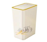 Panier à déchets avec fermeture pression - Boîte à déchets rectangulaire de grande capacité - Idéal pour cuisine, chambre à coucher, salle de bain et pièce artisanale | Poubelle élégante