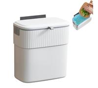 Panier à déchets de cuisine | Seau à déchets suspendu avec couvercle - Seau à compost de cuisine sous évier - Pour la maison chambre sous bureau Top salle de bain armoire