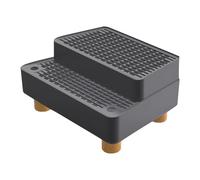 Panier à déchets intelligent à deux couches combinant ABS antidérapant et silencieux, sans souillure, toilettage optimal pour animaux de compagnie