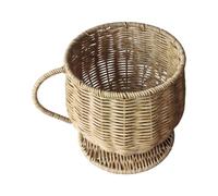 Panier à dosettes de café | Support de rangement en forme de tasse pour bureau | Rangement Tissé Grande Capacité Pour Dosettes Café | pour comptoir salon fête bar fruits banane poire snacks cuisine ma