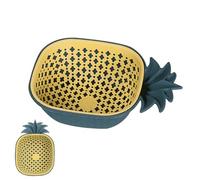 Panier à double drainage - Panier de vidange en forme d'ananas | Panier à linge épais pour fruits et légumes, pour le rangement