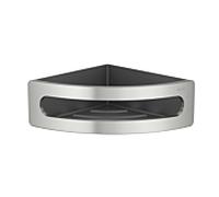 Keuco Elegance panier éponge d'angle 11657, 11657210001 insert anthracite, finition inox