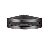 Panier à éponge d'angle Keuco Elegance 11657, 11657350001 insert anthracite, noir titane brossé.