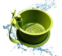 Panier à évier pour résidus alimentaires, passoire de vidange réglable - avec design d'évier à pression, récupérateur de déchets de cuisine - pour bonde de douche, lavabo, camping-car, siphon