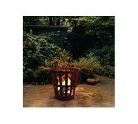 ProGarden Panier à feu avec poignée Métal Rouille, bol à feu, panier à feu,, bols à feu G