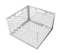 Panier à Feu de Charbon de Bois en Morceaux, Support de Gril de Barbecue à Charbon de Bois en Acier Inoxydable Robuste et Portable pour Charbon de Bois en Morceaux de Barbecue