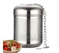 Panier à filtre à vinaigrette à soupe - passoire à en acier inoxydable de 2,05 x 2,05 x 2,36 pouces, outil d'infuseur à épices avec crochet à chaîne | Préparation culinaire Service de P