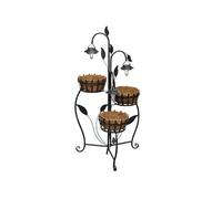 Panier à fleurs suspendu en fibre de coco avec LED solaire 40543