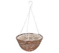 Panier à fleurs suspendu en osier 25 cm