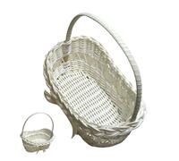 Panier à fleurs tissé portable décoratif | Corbeilles à fruits de mariage avec poignée pour table de salle à manger, salon, chambre à coucher, entrée, pique-nique
