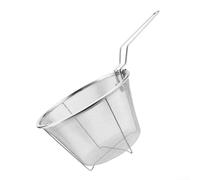 Panier à frire avec poignée ergonomique pour un drainage sûr et efficace de l'huile (acier 201) 18 cm