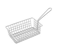 Panier à frire - Panier à friteuse | Panier à frites pour friture | Panier à frire carré Miini | Panier à frites | Panier à frites carré en acier inoss