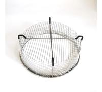 Panier à frire robuste en acier inoxydable 304 avec grille en maille et panier de cuisson conçu pour un drainage rapide, parfait pour la friture, la cuisson à la vapeur et les grillades (argent2)