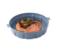 Panier à frire rond en silicone - Insert de de cuisson réutilisable - Non STIAK - Support de cuisson de cuisine résistant à la chaleur - Anti-taches - Accessoire pour four - rôti au micro-ondes
