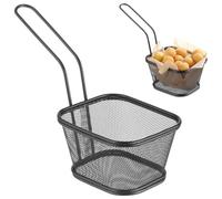 Panier à frites avec poignée, noir, 130 x 115 x 80 mm - Hendi 425695