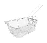 Panier à frites en acier inoxydable - Passoire à friture en de 21,5 x 15 cm, support de service antidérapant, plateau de présentation des aliments | Paniers de cuisine pour frites, rondelles d'