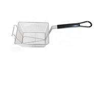 Panier à friture carré en acier inoxydable, filet à mailles suspendu, support de vidange d'huile de grande capacité for frites de poulet frit, cuisine(245X195X135mm)