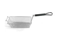 Panier à friture carré en acier inoxydable, filet à mailles suspendu, support de vidange d'huile de grande capacité for frites de poulet frit, cuisine(336X143X143mm)