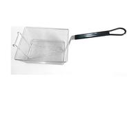 Panier à friture carré en acier inoxydable, filet à mailles suspendu, support de vidange d'huile de grande capacité for frites de poulet frit, cuisine(310X250X130mm)