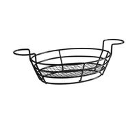 Panier À Friture Noir En Fil Ovale Pour Restaurant Avec Support 39x20x11 Cm APS