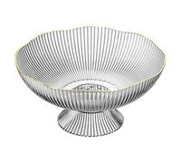 Panier à Fruits, Bols Décoratifs en Plastique pour Fruits, Assiette de Présentation de Bonbons avec Trous de Drainage et Base Amovible(Transparent)