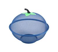 Panier à fruits en forme de pomme en filet avec couvercle pour comptoir de cuisine, filet pour fruits et légumes, fruits et légumes (bleu)