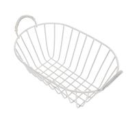 Panier à Fruits Filaire Portable en Fer Blanc, Usage Polyvalent | Fruits et Soins, Structure Robuste, Facile à Nettoyer, pour Pique-niques et Coiffeuses