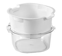 Panier à fruits pour évier à fruits, ensemble de passoire avec passoire à bol, bac de vidange portable à double couche, tamis à baies réutilisables, machine à laver multifonction et à légumes pour la