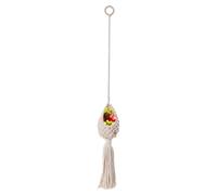 Panier à fruits suspendu en coton, paniers à fruits suspendus muraux Boho | Décoration de légumes de cuisine | Support de fruits en coton en corde pour chambre à coucher, salon, rangement
