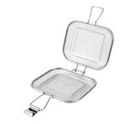 Panier à gril carré en acier inoxydable pour sandwich, gril à légumes | Panier à légumes pour griller pour anniversaire, cuisson des légumes, viande, feu de camp, nourriture de camping