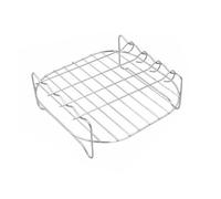 Panier à grillades for barbecue, support de friteuse Air en acier inoxydable avec brochettes, Double couche for saucisses(Blue)