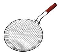 Panier à Grillades Rond Pliable en Acier au Carbone, Portable | Grosse Capacité, Usage Pique-niques et Friture, Compatible Divers Grils et Grilles, Argenté