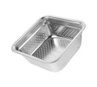Panier à Griller Rond en Acier Inoxydable Argenté, Grosse Capacité