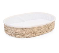 CHILDHOME, Panier à langer bébé jonc de mer, Matelas à langer, Table à langer, Housse 100% Coton incluse, Tissus certifiés Oekotex, Bohème, 0-12 mois, Confortable, Lavable