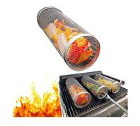 Panier à Légumes - Inox - Cylindrique - Acier Inoxydable 304 - Pour Barbecue - Multi-usage