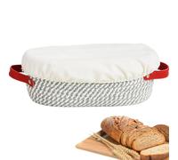Panier à l'épreuve du levain - Bol montant du pain rond ovale, boîte de fermentation à double main | Kit de boulangerie de boulangerie, conteneur de rangement à pâtisse