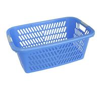 Panier à linge, 2 poignées, plastique, bleu, 61x40x23 cm, Strend Pro