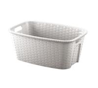 panier a linge 35l imitation osier 59,5x39,5x25 cm ficelle G